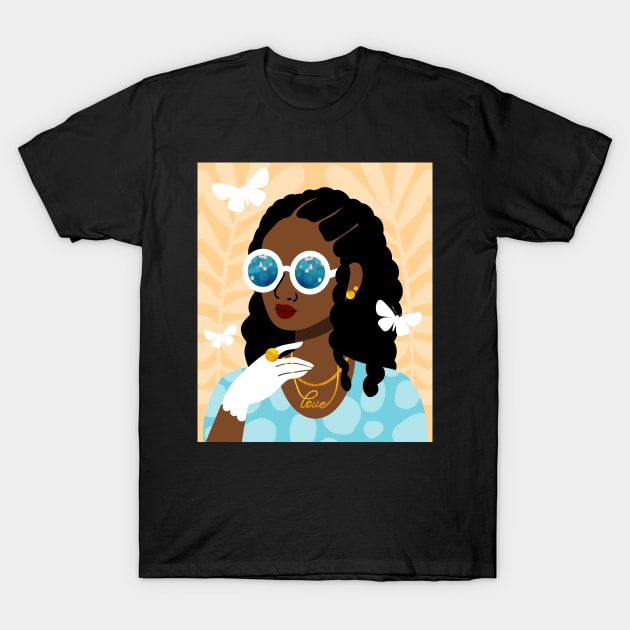 Cornrows Hairstyle T-Shirt by tabithabianca